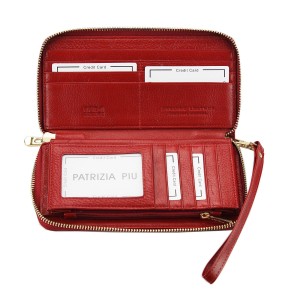 Portfel damski ze skóry-pojemne wnętrze