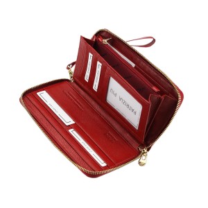 Wnętrze skórzanego portfela PATRIZIA PIU