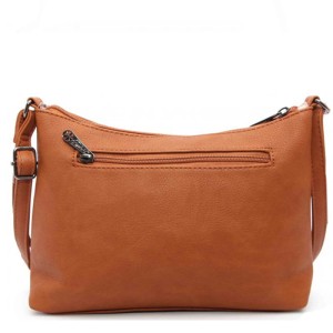 GALANTRY Brązowa torebka - listonoszka z zameczkami