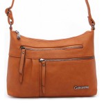 GALANTRY Brązowa torebka - listonoszka na długim pasku