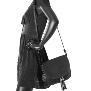 Gallantry  Czarna torebka z klapką