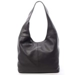 Skórzana torebka worek na szerokim uchu