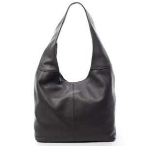 Skórzana torebka worek na szerokim uchu