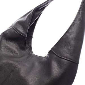 Włoski skórzany worek na szerokim uchu