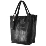 Włoska Torebka - worek skóra aligatora