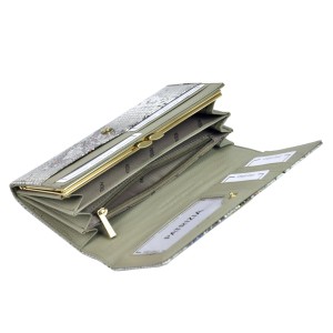 Portfel damski Patrizia Piu ze skóry - wężowy wzór