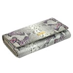 Skórzany portfel damski Patrizia Piu - skóra węża