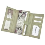 Damski portfel skórzany- rozbudowane wnętrze