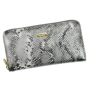 Skórzany portfel damski Patrizia Piu skóra węża