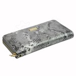 Skórzany portfel damski Patrizia Piu wężowa skóra