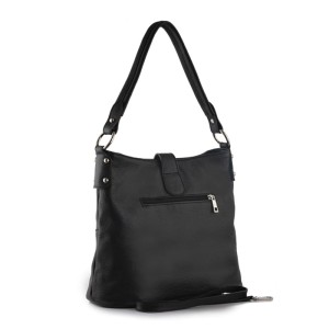 Klasyczna torebka worek ze skóry - tył