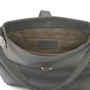 Skórzana torebka - worek - wnętrze