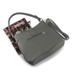 Skórzana torebka worek - tył