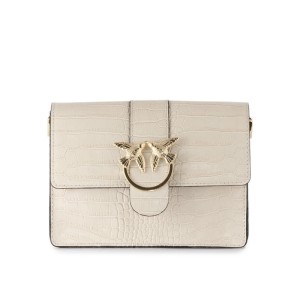 Listonoszka ze skóry z klamrą z motywem jaskółek