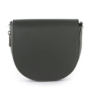 Skórzana Torebka Listonoszka Zielona