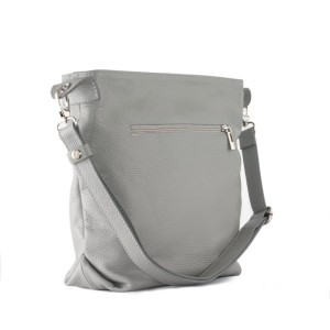 Szary worek ze skóry na regulowanym uchu