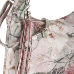 torebka skórzana w kwiaty