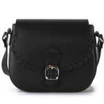 VERA PELLE Włoska Skórzana Listonoszka z Klapką (id 673)