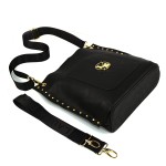 Czarna torebka Laura Biaggi - dwa rodzaje pasków