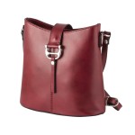 Vera Pelle Bordowa  skórzana - Listonoszka (id 288)