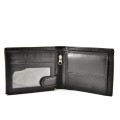 męski czarny skórzany portfel męski Peterson