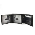 męski poziomy skórzany portfel męski Peterson