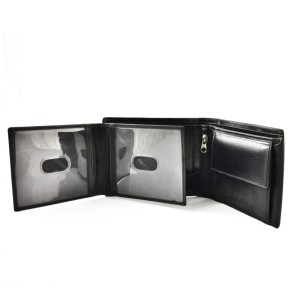 męski poziomy skórzany portfel męski Peterson