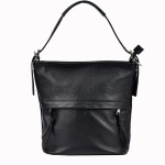 Skórzana Torebka - Czarny Worek