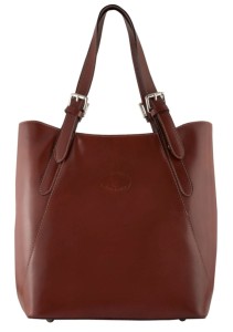  SKÓRZANA Torebka VERA PELLE brązowa / koniak