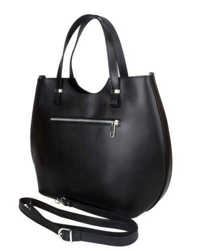 Vera Pelle  Torebka skórzana - czarna