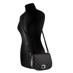 Listonoszka skórzana pikowana skóra - chanelka