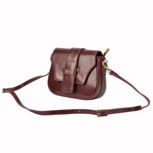 Torebka istonoszka ze skóry na reguowanym pasku